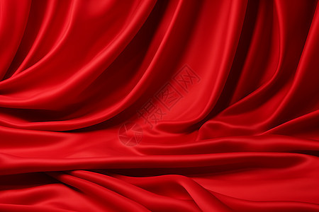 红色奢华的丝绸织物图片