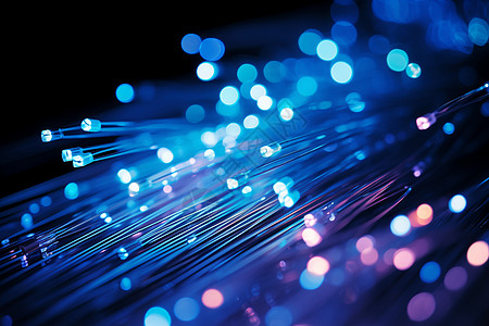 网络通信中的光纤传输技术设计图片