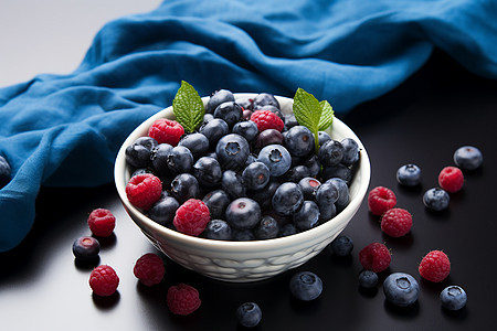 蓝莓美食盛宴图片