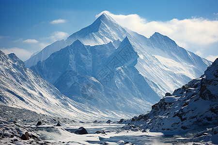 美丽的雪山图片