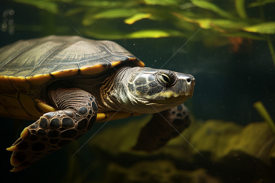 水中的海龟图片