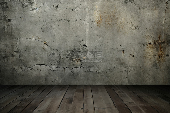 灰色墙壁的空间建筑图片
