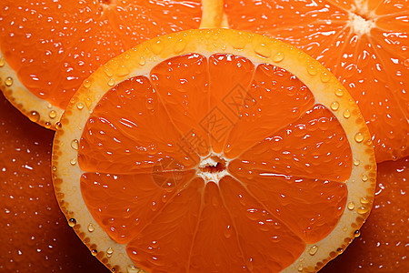 鲜艳橙果的特写图片