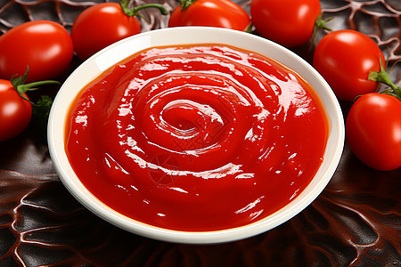 美味的番茄酱背景图片