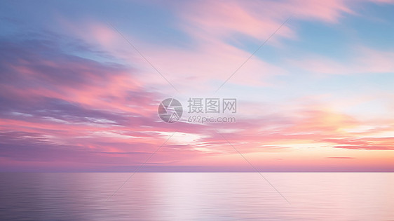 夏日海岸的美丽景观图片