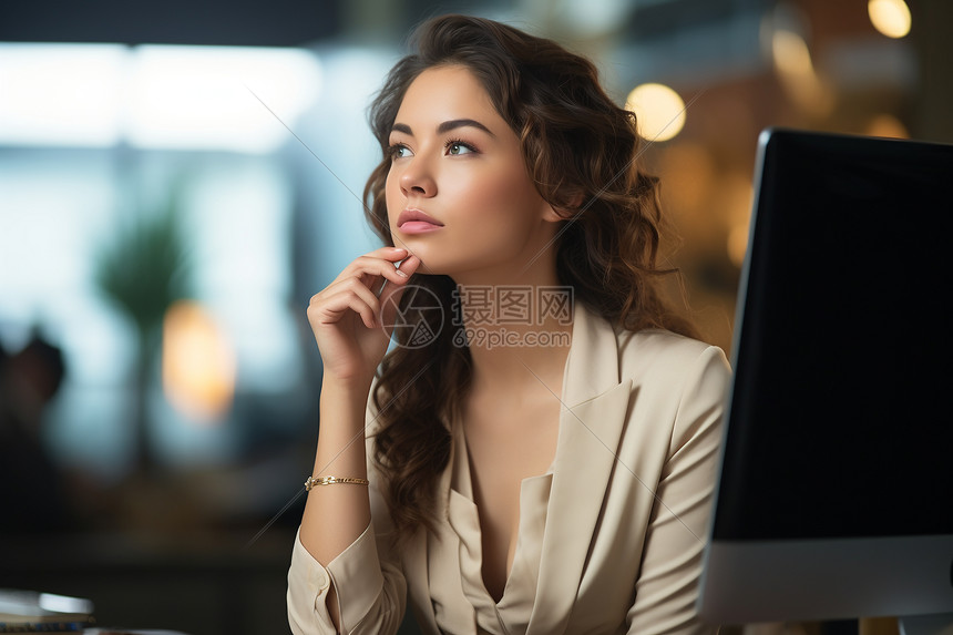职场的办公女性高清图片下载-正版图片600656443-摄图网