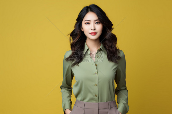 年轻的亚洲女性商人图片