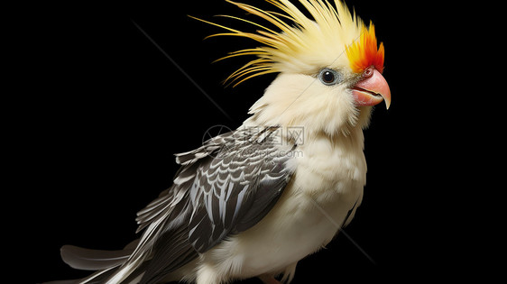 黄冠的鹦鹉图片