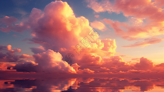梦幻唯美的云层图片