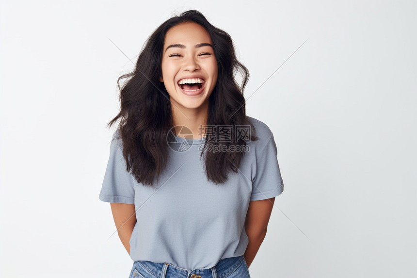放声大笑的女子高清图片下载-正版图片600657029-摄图网