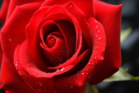 颜色艳丽的红色玫瑰花图片