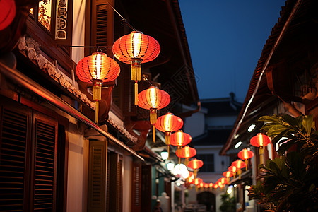 俯视城市夜景城市夜景的灯笼背景