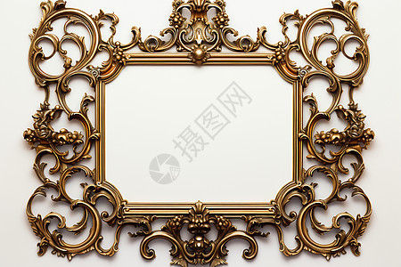 古老高雅的镜子背景图片