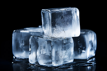 立方体的冰块背景图片