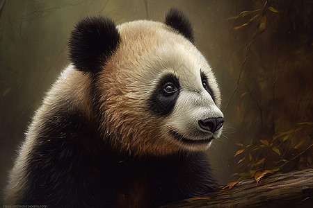 可爱软绵的熊猫图片