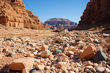 奇特的岩石沙漠景观图片