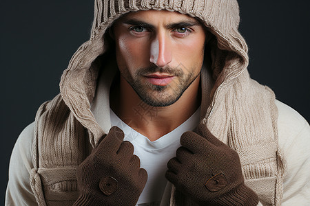 冬日时尚的男人图片