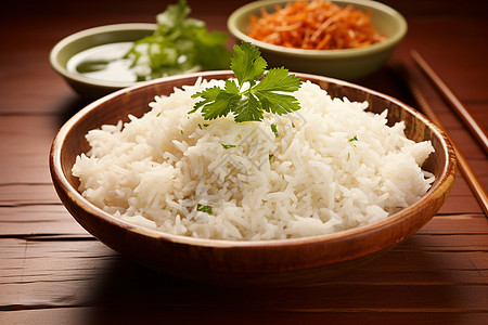 传统的白米饭图片