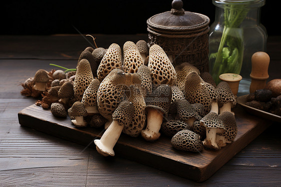 美味新鲜的蘑菇图片