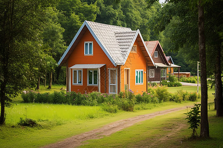 宁静的户外小屋图片