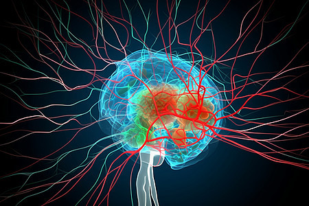 生物学神经信息概念图图片