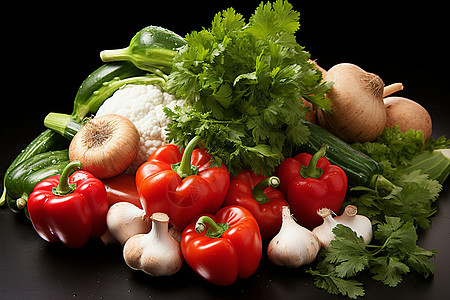 健康饮食的有机蔬菜图片