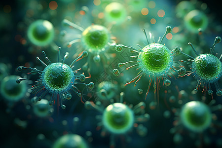 病毒细胞传播的结构背景图片