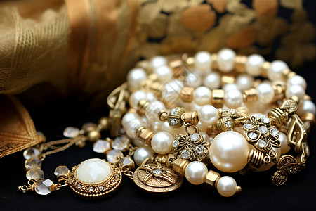 典雅的珍珠首饰图片