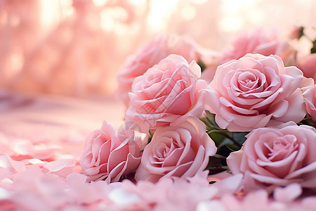 浪漫花束玫瑰浪漫的玫瑰花束背景