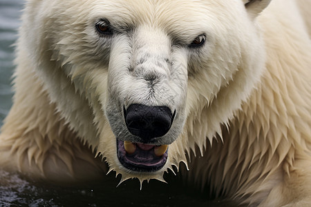 凶猛的北极熊图片