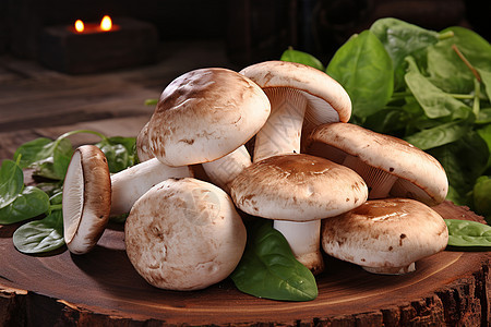 健康饮食的菌类蘑菇图片