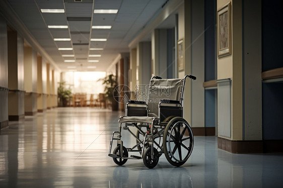 医院内的轮椅图片