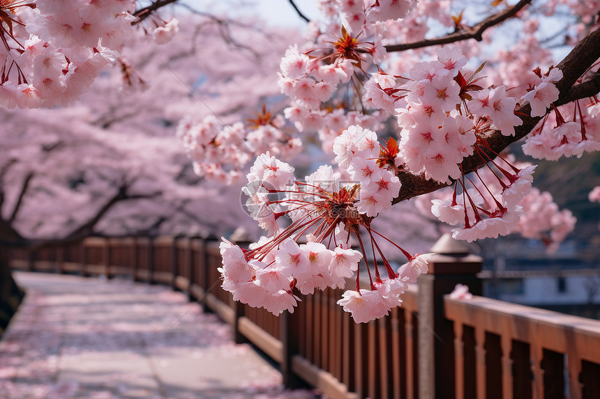 盛开的樱花图片