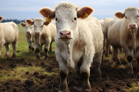农场里养的牛群图片