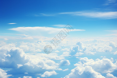 遍布在天空中的云层图片