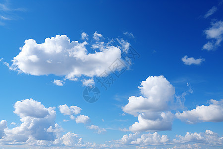 天空中飘着云彩图片