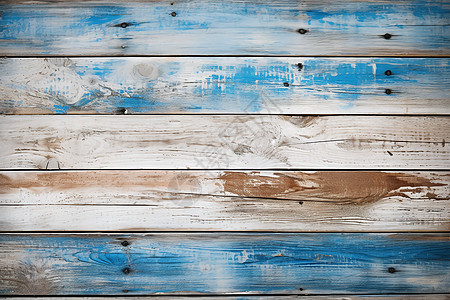 蓝白相间的木板图片