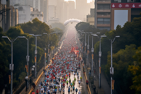 全民马拉松大赛背景图片