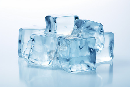 透明的冷冻冰块图片
