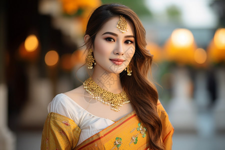 典雅美丽的泰国女子图片