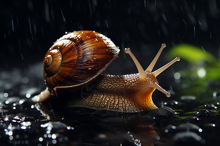无脊椎动物的蜗牛图片