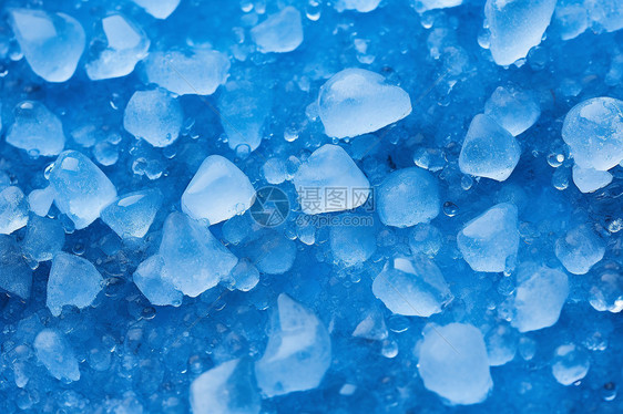 蓝色冰冻水晶背景图片