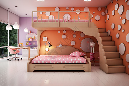 现代风格的儿童卧室设计图片