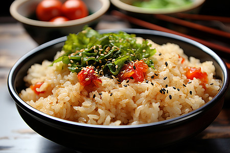 一碗炒米饭图片