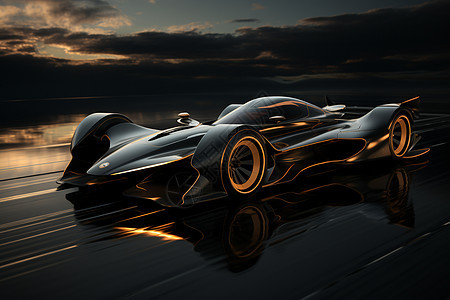 未来中的极速赛车背景图片