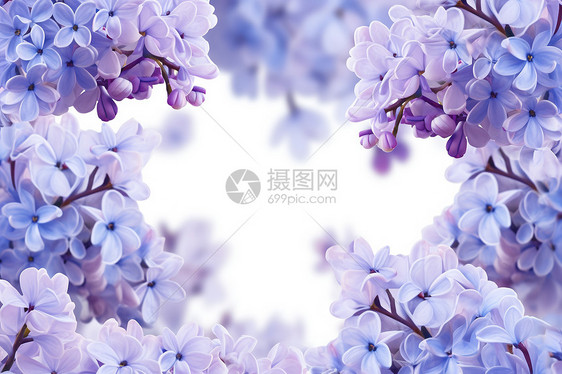 紫色花朵的盛放图片