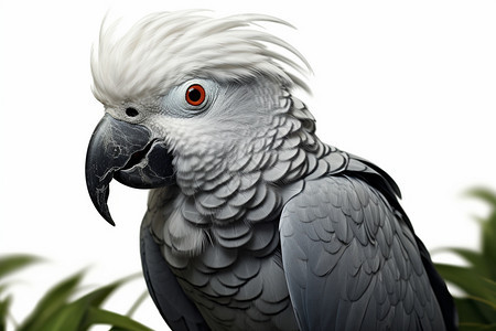 一只灰色羽毛的鸟图片