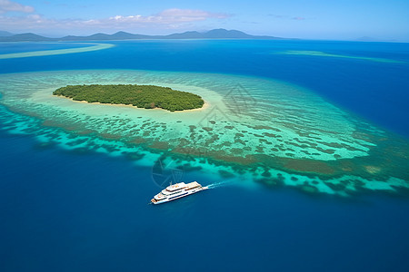 美丽的珊瑚礁岛屿图片