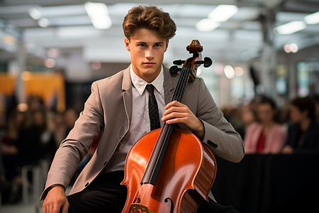 年轻大提琴家图片