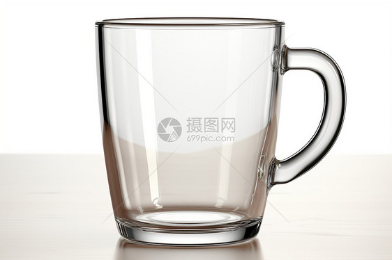 透明玻璃马克杯图片